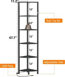 Furnulem 6 Tier Corner Shelf… — Photo 2