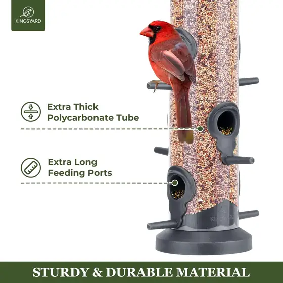 Kingsyard 2-Pack Tube Feeders with… — Photo 3
