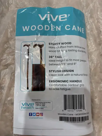GUYUE Wooden Canes,Solid Wood Walking… — Photo 4