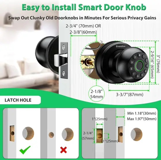 Smart Door Knob Fingerprint Lock… — Photo 3