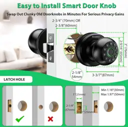 Smart Door Knob Fingerprint Lock… — Photo 3