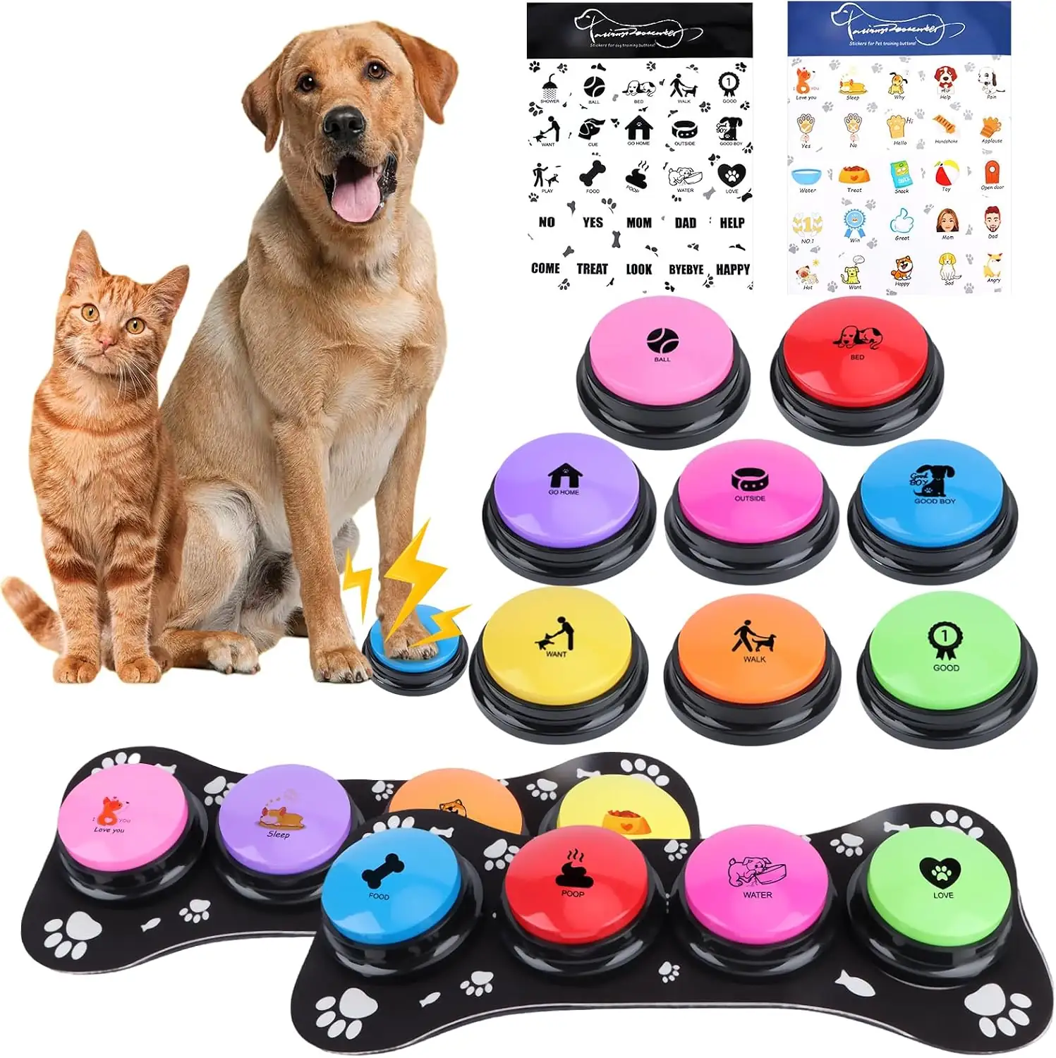8 Pcs Dog Talking Buttons… — Photo 1