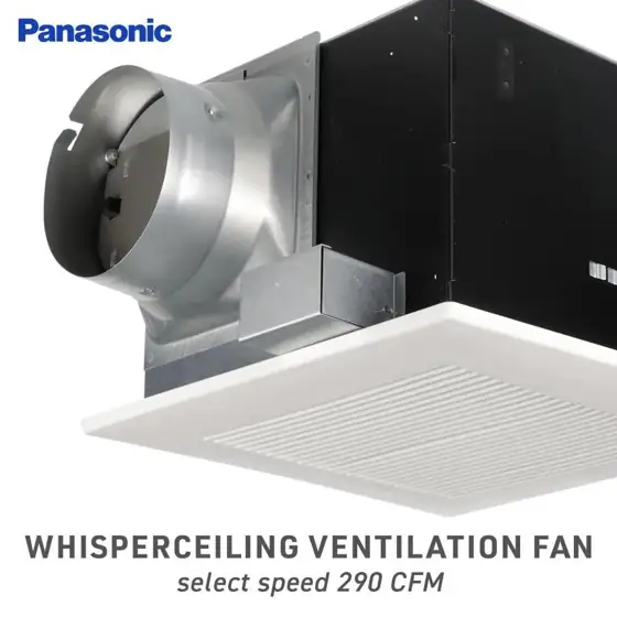 Panasonic WhisperCeiling 2-Sone 290-CFM White… — Photo 2