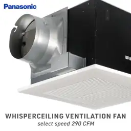Panasonic WhisperCeiling 2-Sone 290-CFM White… — Photo 2