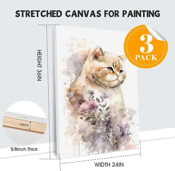 ESRICH Stretched Canvas 24x36 Inch,… — Photo 2