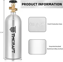 TMCRAFT 5lb CO2 Tank, Aluminum… — Photo 3