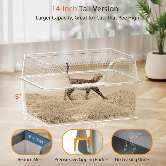 Stainless Steel Litter Box with… — Photo 2