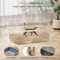 Stainless Steel Litter Box with… — Photo 2