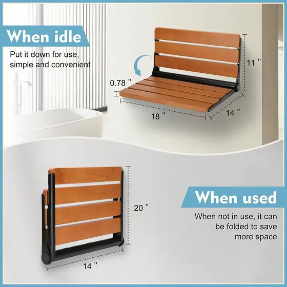 18 in. Wall Mounted Folding… — Photo 2