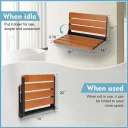 18 in. Wall Mounted Folding… — Photo 2