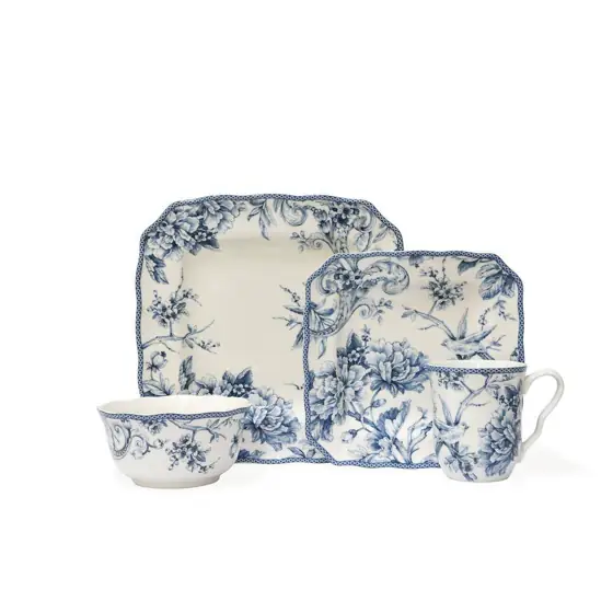 Adelaide 16-Piece Blue and White… — Photo 1