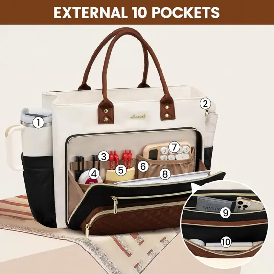 LOVEVOOK Teacher Tote Bag for… — Photo 3