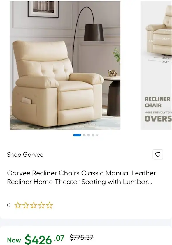 Garvee Recliner Chairs Classic Manual… — Photo 1