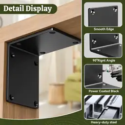 4 Pack 8"x8"x6" Post Brackets,… — Photo 3