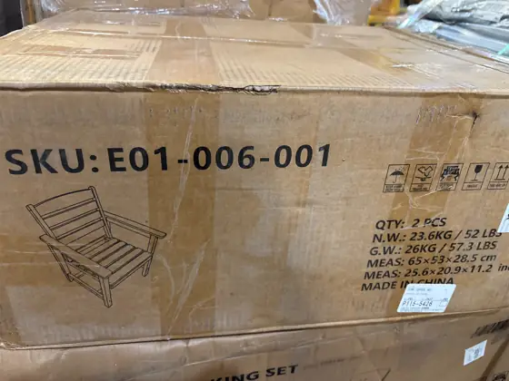 2 pack outdoor chairs — Photo 1