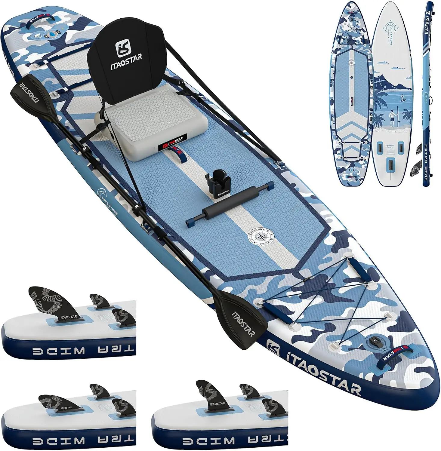 iTAOSTAR Adventure 12' 35"/39" Paddle… — Photo 1