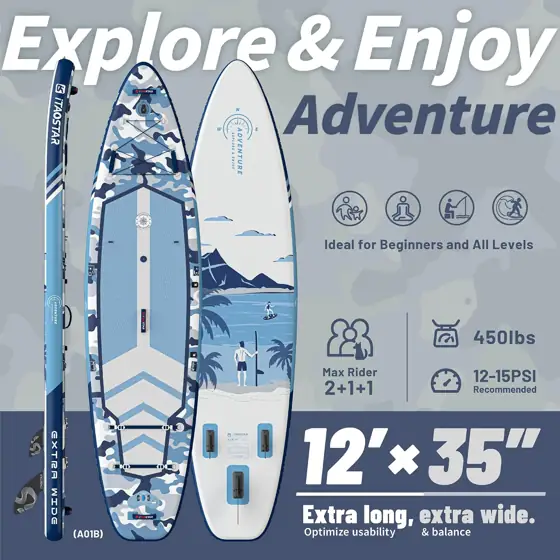 iTAOSTAR Adventure 12' 35"/39" Paddle… — Photo 2