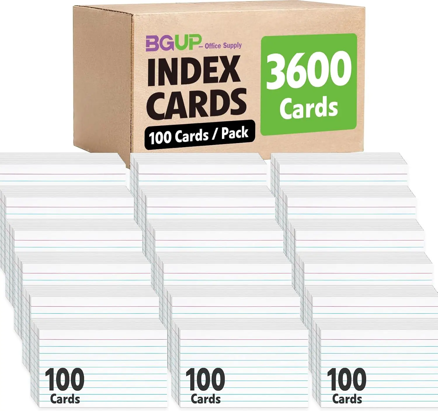 3600-Count 3x5 Index Cards, White… — Photo 1