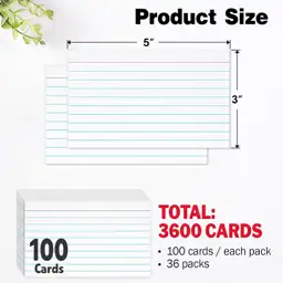 3600-Count 3x5 Index Cards, White… — Photo 2