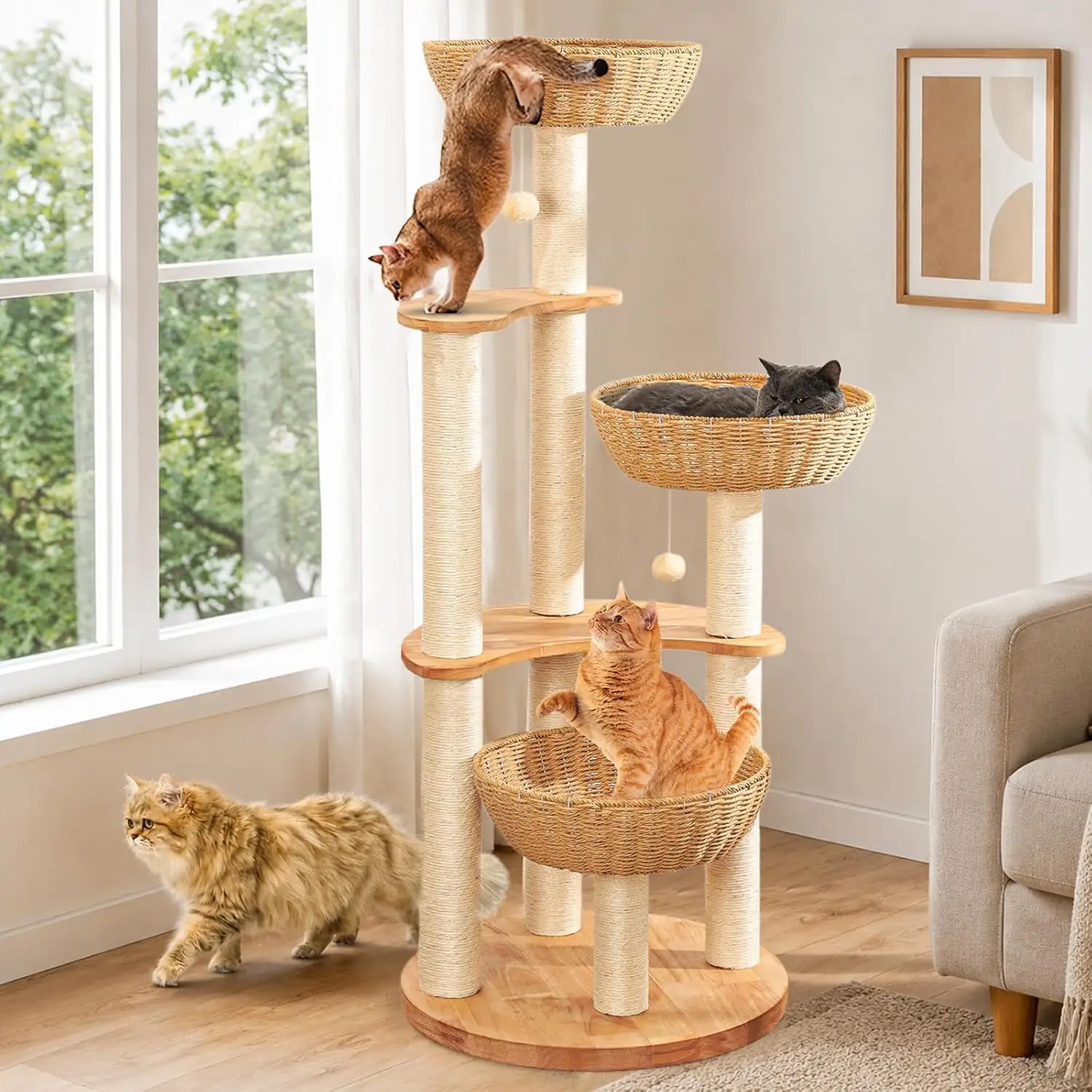 SHODMI 54" Modern Cat Tree… — Photo 1