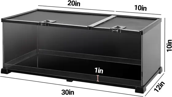 REPTIZOO Reptile Terrarium Tank 30x12x10,… — Photo 3