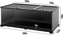 REPTIZOO Reptile Terrarium Tank 30x12x10,… — Photo 3