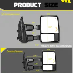 Towing Mirrors for 1999-2016 Ford… — Photo 2