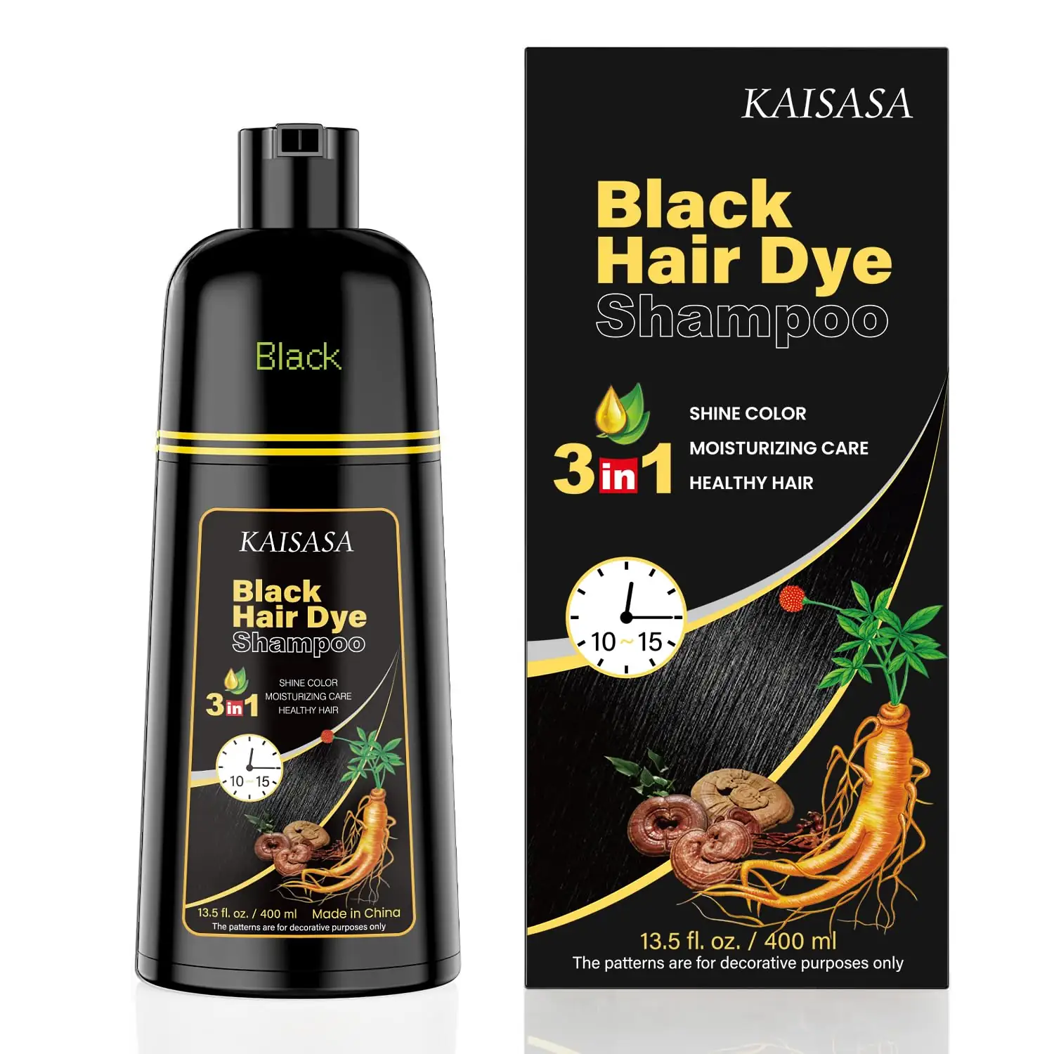 KAISASA Black Hair Dye Shampoo… — Photo 1