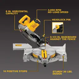 DEWALT 12-Inch Miter Saw, 15-Amp,… — Photo 3