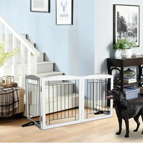 ZJSF Freestanding Dog Fence, Foldable… — Photo 3