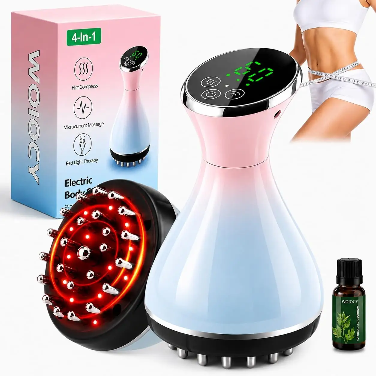 Lymphatic Massager, 4-in-1 Cellulite Tool… — Photo 1