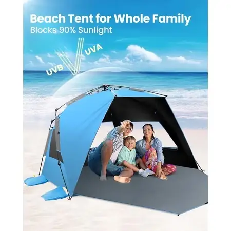 OutdoorMaster Beach Tent with Blackout… — Photo 3
