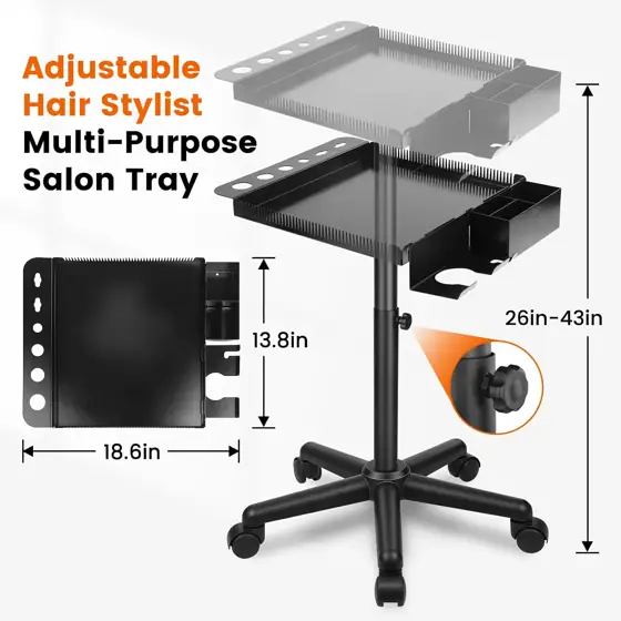 Salon Tray with Wheels -… — Photo 3