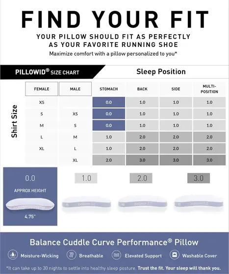 Bedgear Balance Cuddle Curve Performance… — Photo 2