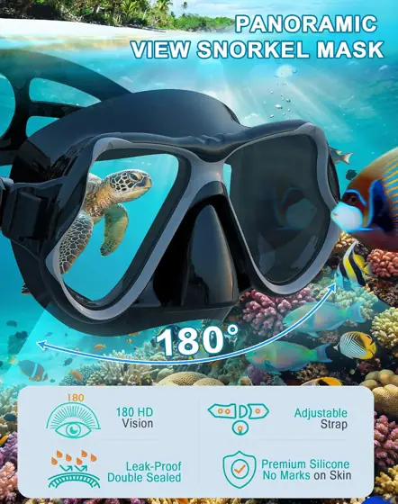 Greatever Dry Snorkel Mask Set… — Photo 2