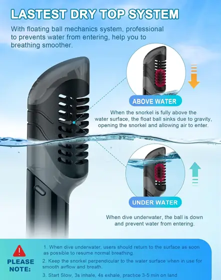 Greatever Dry Snorkel Mask Set… — Photo 3