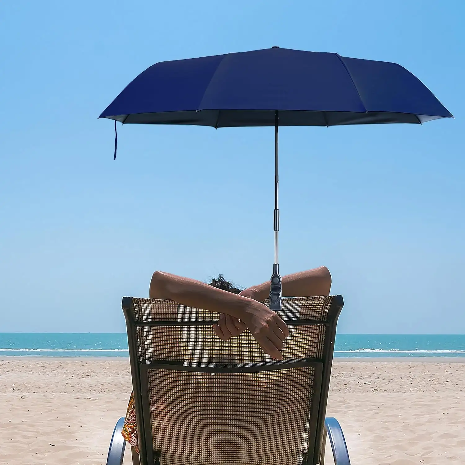 Beach Chair Umbrella with Clamp… — Photo 1