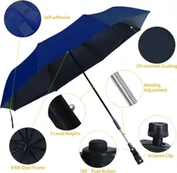 Beach Chair Umbrella with Clamp… — Photo 3
