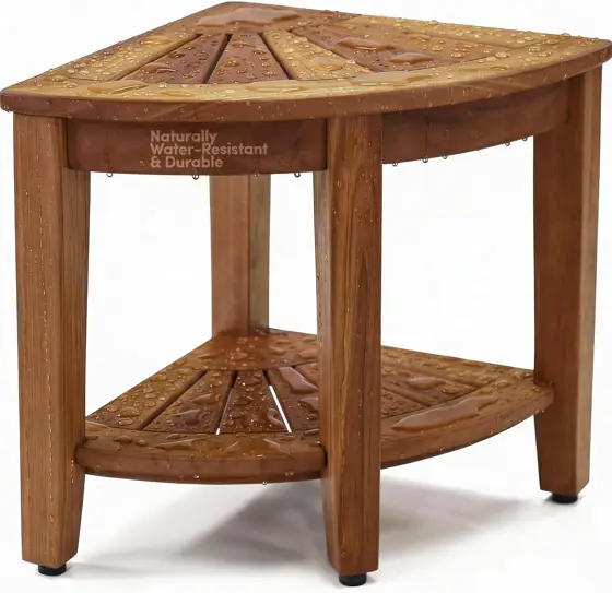 AquaTeak Kai Corner 15.5" Teak… — Photo 1
