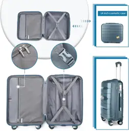 Somago 20" Carry-On Luggage &… — Photo 3