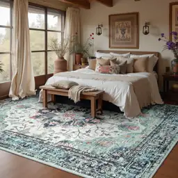 RELEANY Washable Area Rug, 8'x10',… — Photo 2