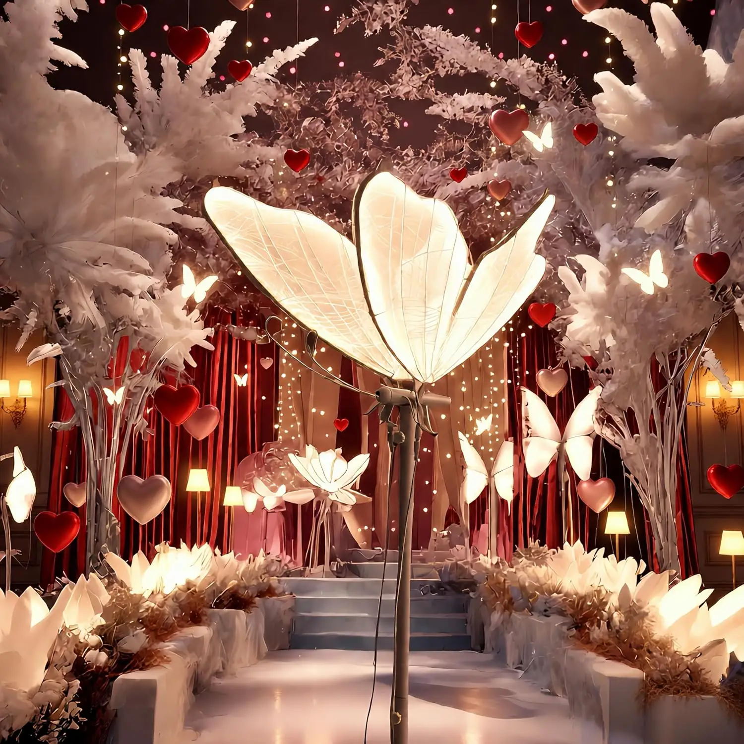 Wedding Butterfly Floor Lamp -… — Photo 1