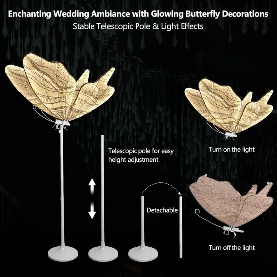 Wedding Butterfly Floor Lamp -… — Photo 2