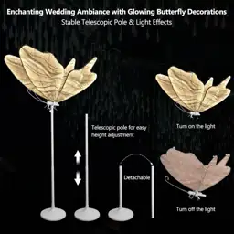 Wedding Butterfly Floor Lamp -… — Photo 2