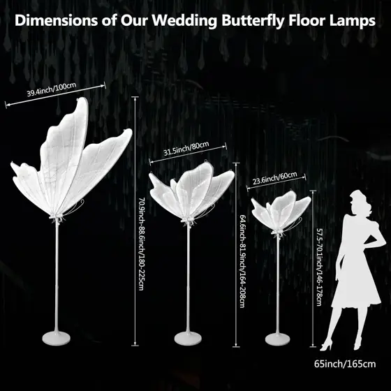 Wedding Butterfly Floor Lamp -… — Photo 3