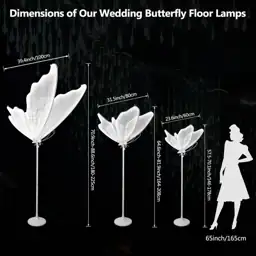 Wedding Butterfly Floor Lamp -… — Photo 3