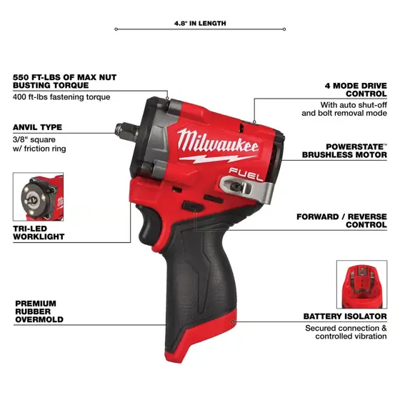 Milwaukee M12 FUEL Cordless Brushless… — Photo 3