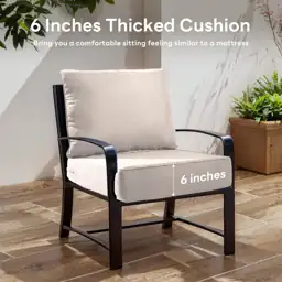 6" Thick Outdoor Chair Cushion… — Photo 3