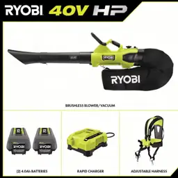 RYOBI 40V Cordless Leaf Blower/Mulcher/Vacuum,… — Photo 3