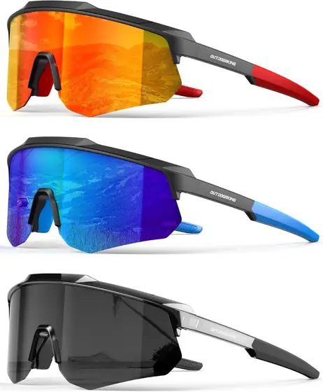 Polarized Sunglasses UV400 One-Piece Lens… — Photo 1
